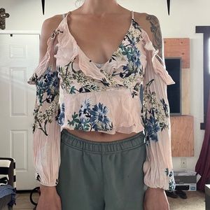 Astr Cold shoulder top